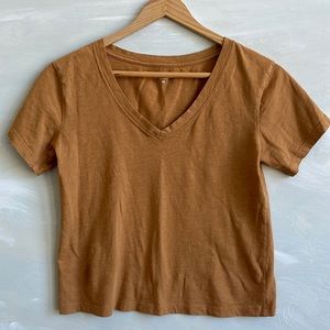 Athleta Crop V-Neck Tee